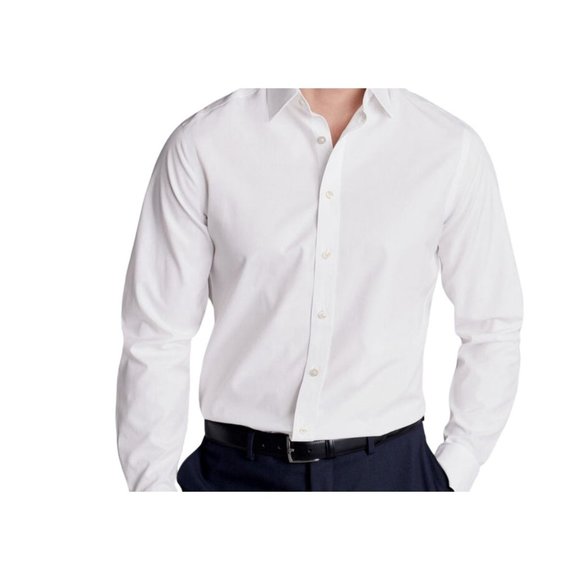 CHARLES TYRWHITT  Dress Shirt  white color - non iron - size 14.5 / 32 -new - Picture 1 of 6